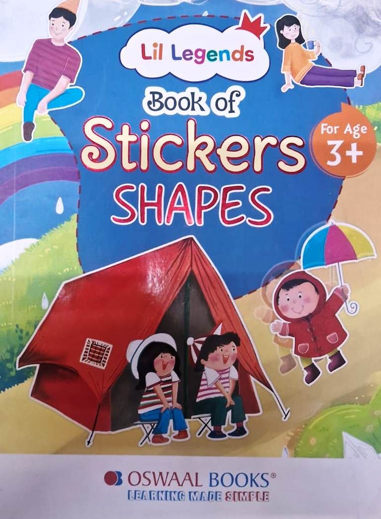 Lil Legends Book of Sticker Shapes - For Age 3+