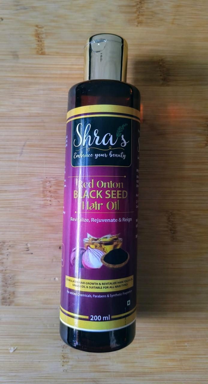 Red Onion Oil 200ml for Hair Fall Control & Anti-Dandruff – For Men & Women