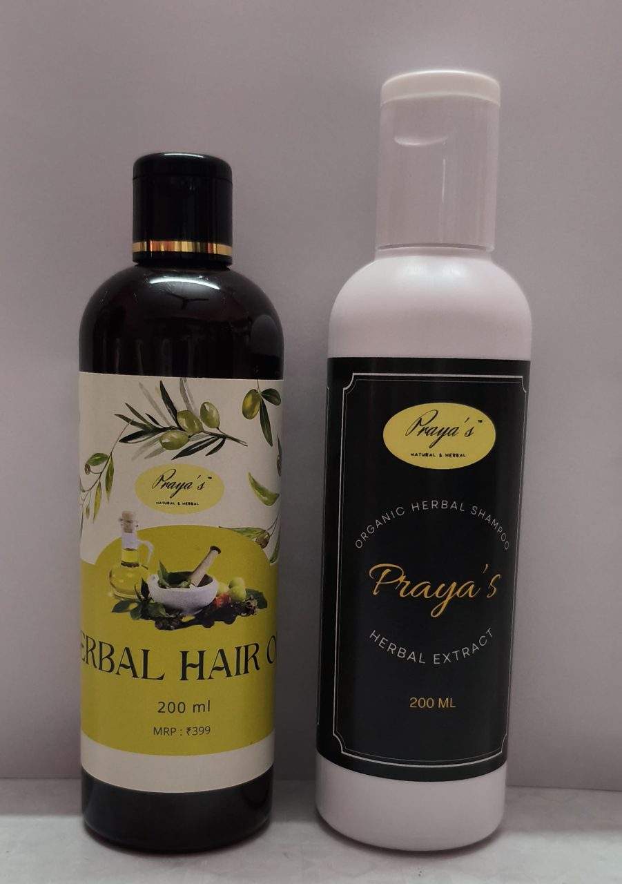 Combo Pack (Herbal Hair Oil, Herbal Shampoo)