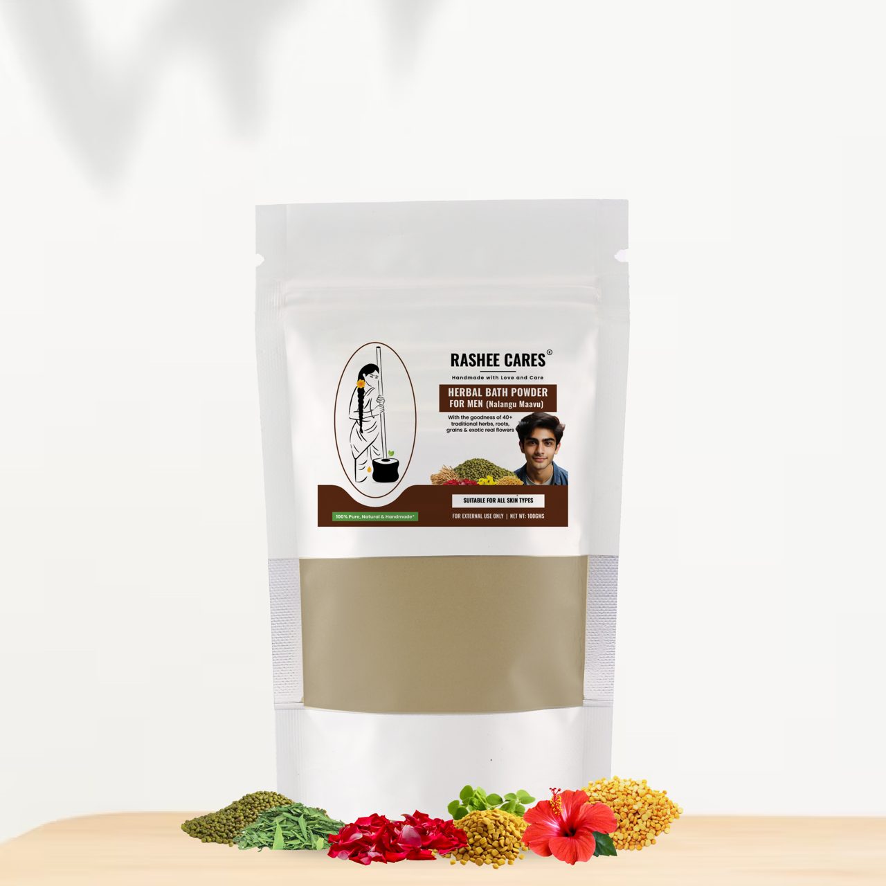 Herbal Bath Powder for Men - 100 g