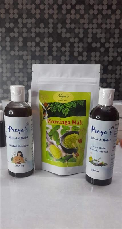 Combo Pack ( Hair oil, shampoo, Morringa malt )