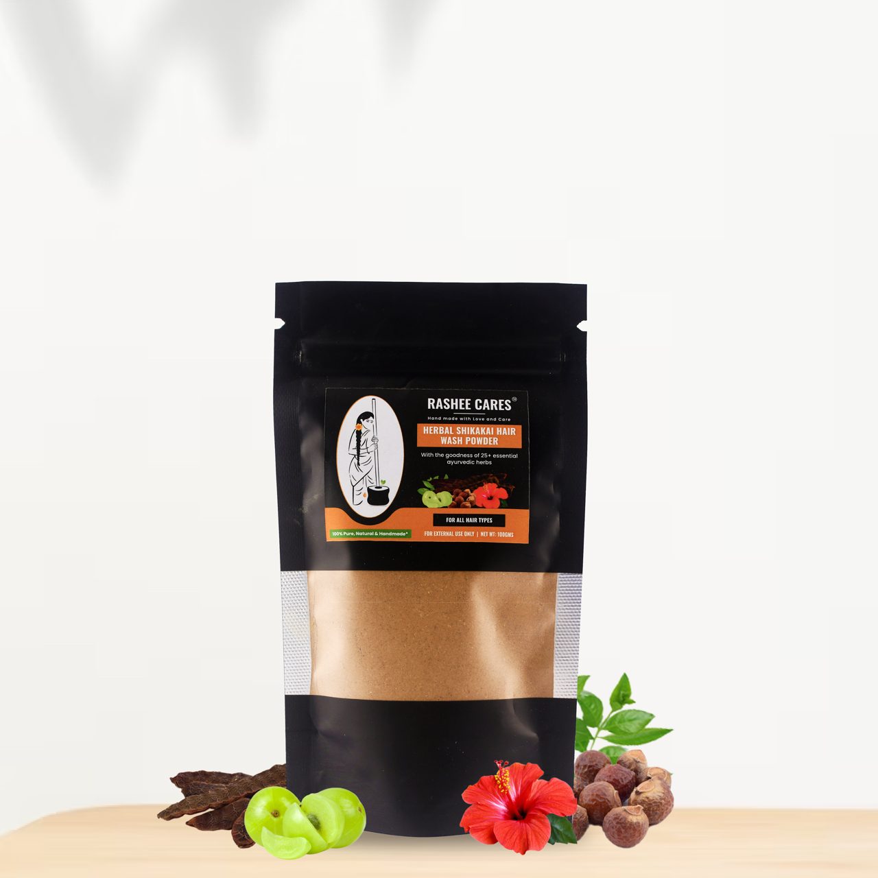 Herbal Shikakai Hair Wash Powder - 100 g