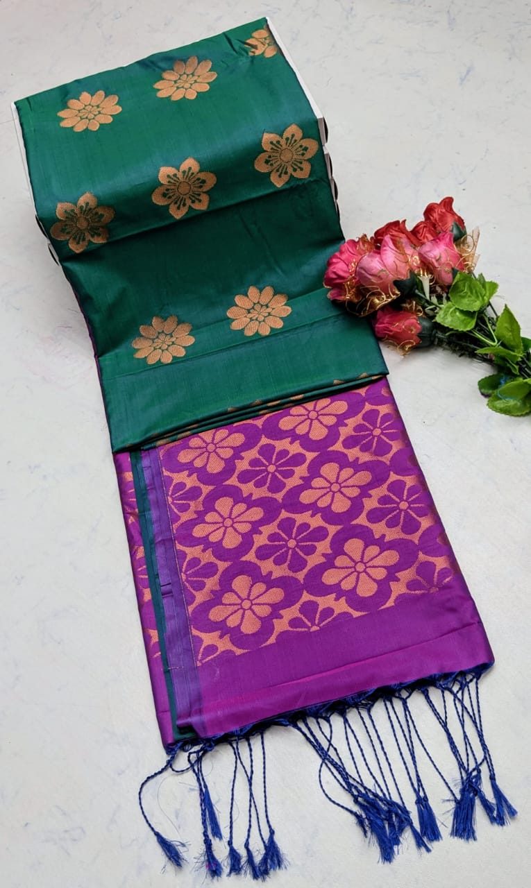 Soft Silk Gold Putta Saree