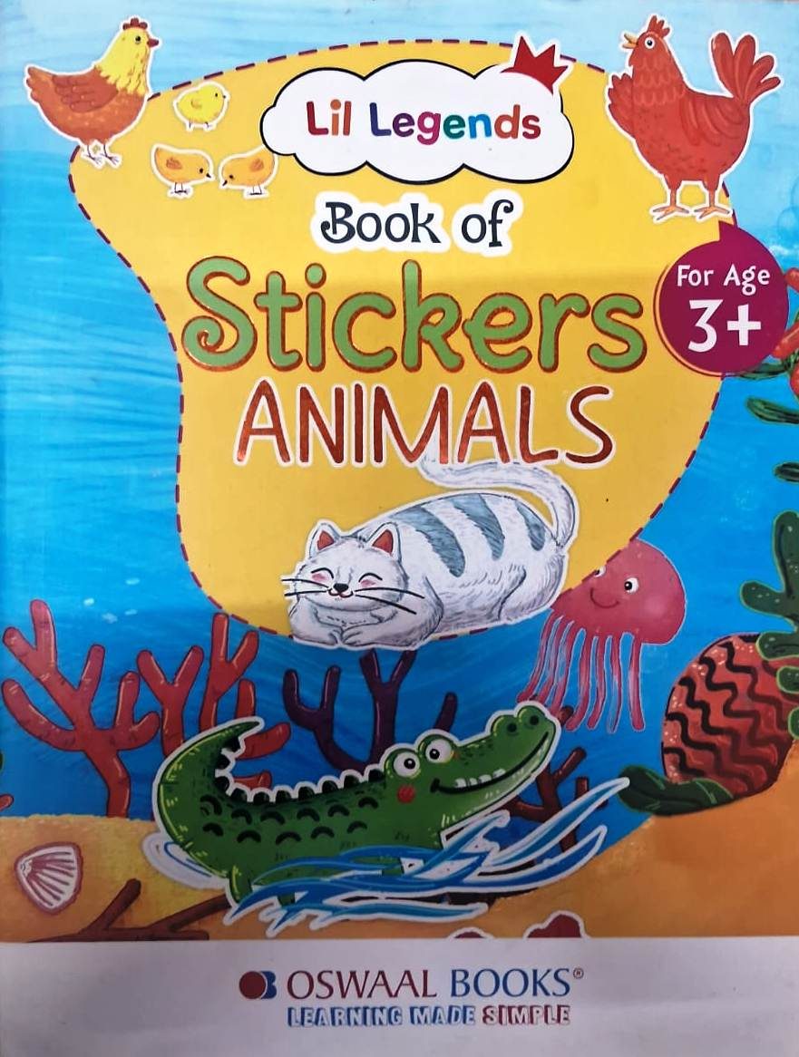 Lil Legends Book of Sticker Animals - For Age 3+