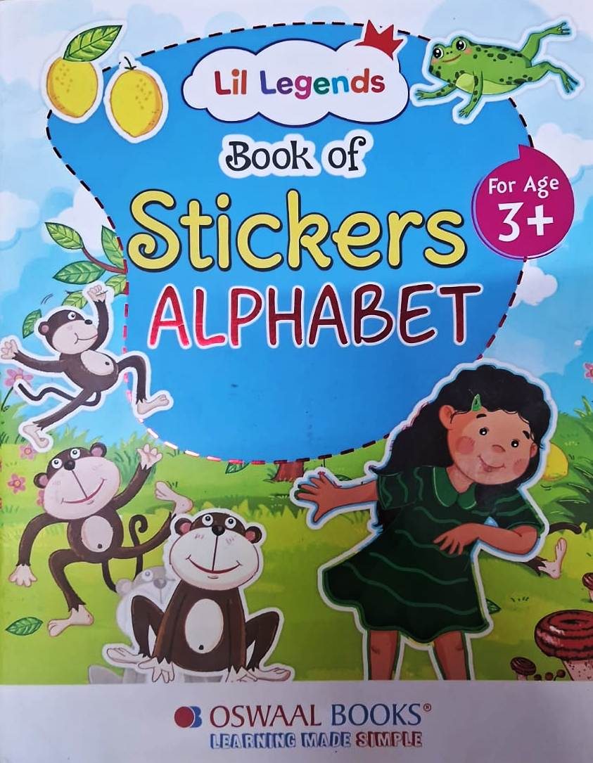Lil Legends Book of Sticker Alphabets - For Age 3+