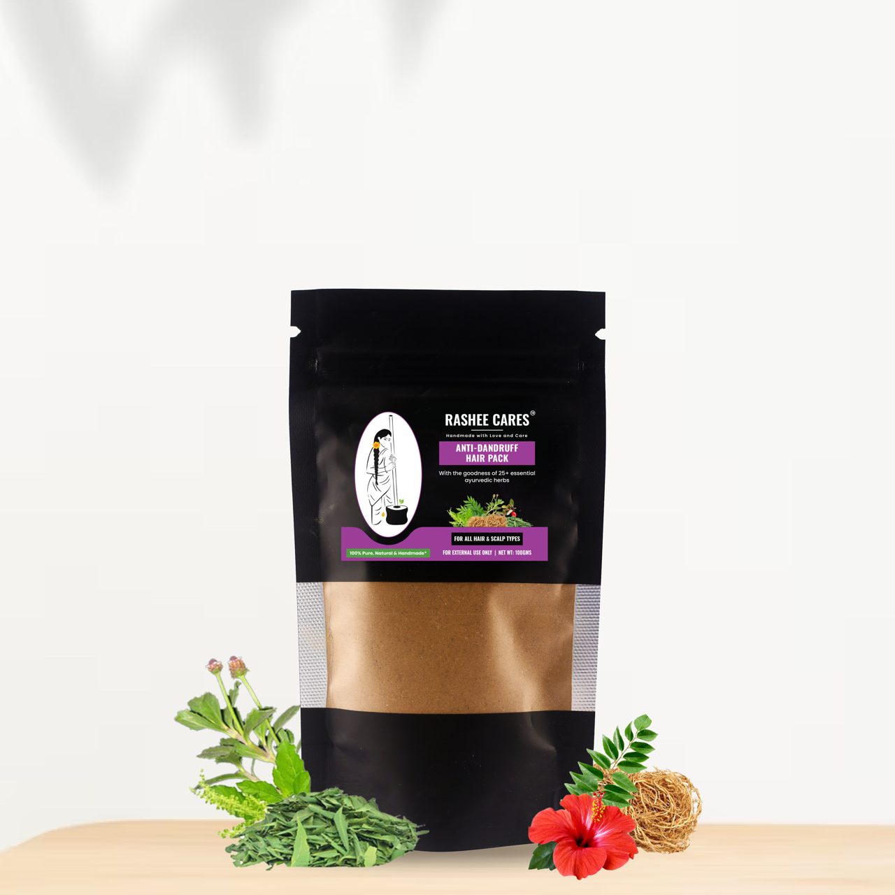 Herbal Anti Dandruff Hair Pack - 100 g